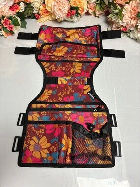 SupreGear Double Side Walker Organizer Bag 9 Pocket Floral Mobility Storage
